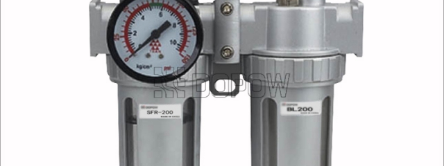 SFC200-Air-filter-regulator-Lubricator-F.R+L 2-Units-Air-Combination-1/4-port